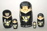 NHL Hockey Pittsburgh Penguins Stanley Cup Champions * or Any Team your choice Russian Nesting doll 5 pcs / 6-7 in * nhl.pitts.penguins
