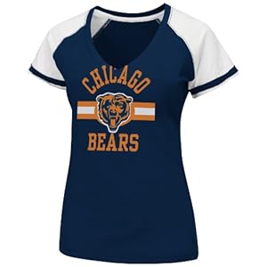 NFL Chicago Bears V-Neck Tee, Small