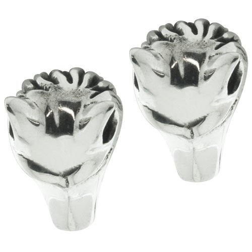 Sterling Silver Jackal Head Stud Earrings