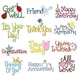 Sizzix Sizzlits Die Set 12 Pack-Medium Cardmaking W/Storage Case