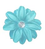 Pince �  cheveux fleur de lys bleu léger