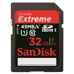 SanDisk Extreme 32 GB SDHC Class 10 UHS-1 Flash Memory Card 45MB/s (SDSDX-032G-X46) with Loose Mini Tool Box (dh)