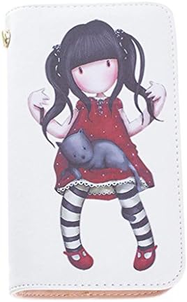 DATEWORK Women Girl Cartoon Graffiti LORI Girl Long Purse Wallet Handbag (#3)