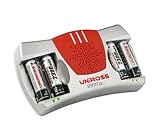 UniRoss Sprint 15 min Battery Charger inc 4 x AA 2100 mAh Rechargeable Batteries