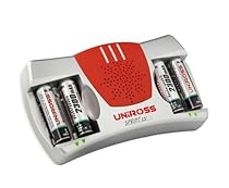 UniRoss Sprint 15 min Battery Charger inc 4 x AA 2100 mAh Rechargeable Batteries
