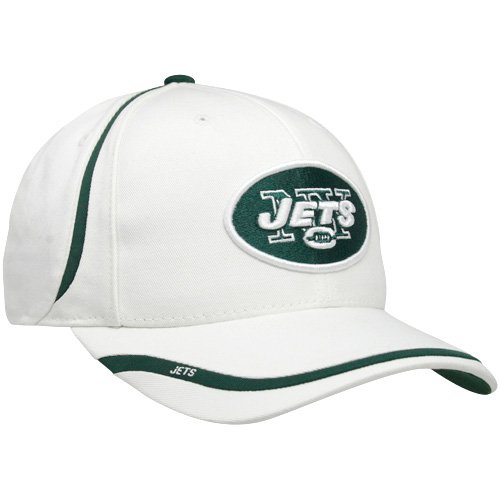 NFL Men's End Zone Structured Adjustable Hat - ND92Z (New York Jets, One Size Fits All)