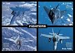(24x36) Fighters (4 Jets, F-15E, F-117A, F-16, F/A-18C) Art Poster Print