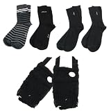 4 Paar s.OLIVER Damen Socken Strümpfe + 1 Paar Stulpen, Home Socks, schwarz, Größe:35-38