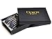 Goson American Flag Mirror Aviator Novelty Decorative Sunglasses (Silver/Gold Combo in Black Gift Box)