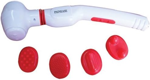 Wand Vibrating Body Massager with Swiveling Head & 4 Attachments