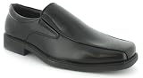 Mens Black Cheap Slip On Formal Shoes - Black - UK 6-11