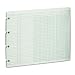 Wilson Jones Green Columnar Ruled Ledger Paper, 8 Columns and 30 Lines per Page, 9.25 x 11.88 Inches, 100 Sheets per Pack (WG10-8A)