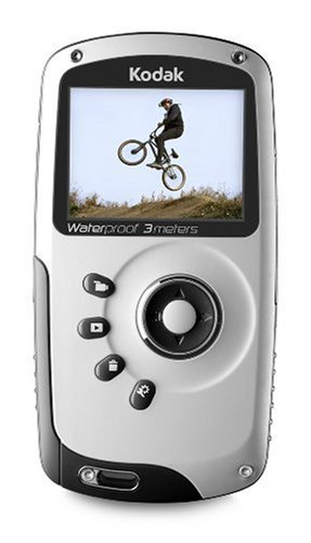 Kodak PlaySport Waterproof Pocket-Camcorder (SD Kartenslot, 5 Megapixel, 5,0 cm Display, HDMI Kabel) schwarz