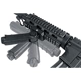 Tactical Shooting Handle w/ pressure switch slots, Folding Locks for easy access, positioning, and storage - Black