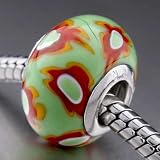 Pale Green Sunflower Charm Murano Glass Beads Pandora Bead & Bracelet Compatible 41%2Bk6IgW%2BgL. SL160 Pale Green Sunflower Charm Murano Glass Beads Pandora Bead & Bracelet Compatible