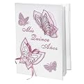Satin Valeria Version Spanish Bible with Butterfly Cover - Pink