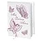 Satin Valeria Version Spanish Bible with Butterfly Cover - Pink