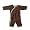Baby Soy Chocolate/Tea Trim Kimono Onepiece, 18-24M