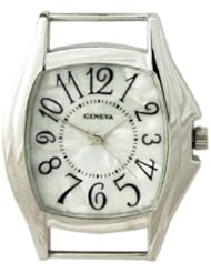 Create Your Own Watch - Pearl Interchangealbe Square Watch Face - Large