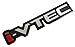 i-VTEC Silver Red Black Engine Aluminum Emblem Badge Nameplate Decal Logo Rare for Honda Acura Civic Si RSX