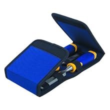 Irwin Tools 1768781 Marples M500 Metal Strike Cap All Purpose 3-Piece Chisel Set with Wallet Holder (1/2", 3/4", 1")