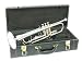 B-Flat Student Trumpet with Case - Brilliant Silver