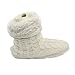 Gohom Women's Faux Fur Black Fringes Indoor Slipper Boots