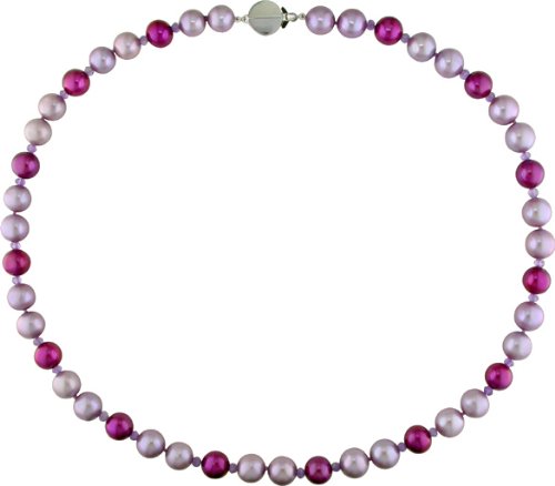 Amethyst and Multi-color Freshwater Pearl Necklace