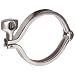 Parker Sanitary Tube Fitting, Stainless Steel 304, Heavy Duty Clamp, 4" Tube OD