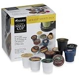 K-Cup Coffee for Keurig Brewers, Flavored Coffee Variety Pack, 60-Count, Bundled with 2 Organic Green Tea Bags ~ Keurig