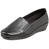 Aerosoles Women's Endless Slip-On,Black Leather,6.5 M US