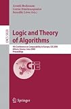 Logic and Theory of Algorithms: 4th Conference on Computability in europe, CiE 2008 Athens, Greece, June 15-20, 2008, Proceedings (Lecture Notes in Computer Science)