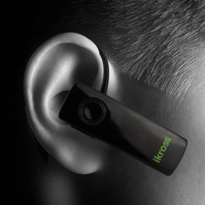 iKross Black Mini Bluetooth Handsfree Headset for Smart Phones iKross Black Mini Bluetooth Handsfree Headset for Smart Phones