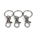 Smallwise Trading 20X Small Wholesale Lobster Swivel Clasps & Split Ring / Keyrings / Keyfobs / Charms / Crafts