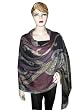 Designer Tawny Port Jamawar Pashmina Wrap Throw Reversible Women's Shawl