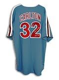 Steve Carlton Signed Philadelphia Phillies Blue Majestic Jersey - HOF 94
