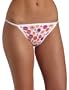 Fruit of the Loom Women's 4-Pack Cotton Fashion String Bikinis,Assorted,8