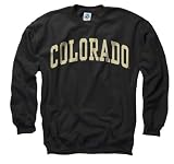 Colorado Buffaloes Black Arch Crewneck Sweatshirt