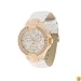 GUESS White Leather Strap Watch