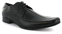 Base "Accused" Mens Leather Lace Up Formal Shoes - Black