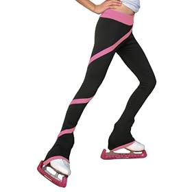 Ice Skating Stretch Polyester Spandex Spiral Pants thumbnail