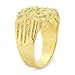 Men's 19mm Wide Chunky 14k Gold Plated Nugget Statement Ring