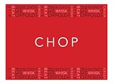 I Style My Home Words Glass Worktop Saver, Red