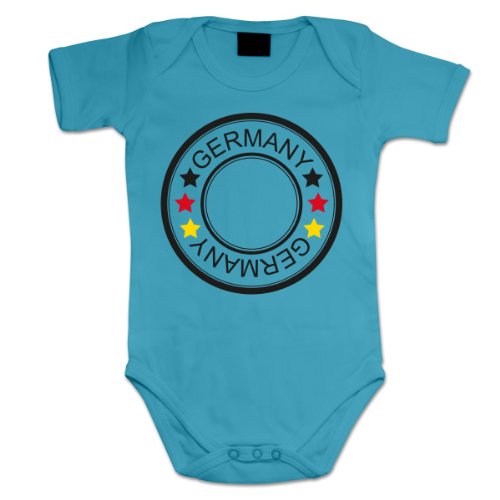 EM Logo Deutschland Trikot Fan Baby Strampler by Shirtcity