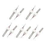 uxcell PCBドリルビット　カット直径0.35mm　シャンク直径3mm スパイラルグルーヴ タングステンカーバイド　10本