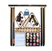 Billiard Pool Table Accessory Kit W Modern Style Balls Oak Finish Billiard Pool Table Accessory Kit W Modern Style Balls Oak Finish