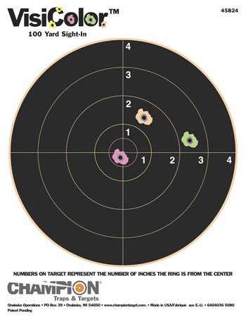 VisiColor High-Visibility Paper Targets, 8 Bull (10pk)