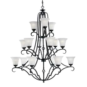 Progress Lighting Melbourne Ceiling Chandelier P4268-84 Espresso by Progress Lighting