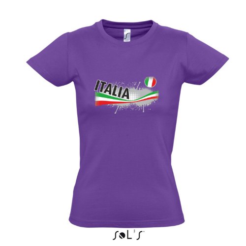 Fanshirt-Damen ITALIA, Italien Ländershirt EM / WM Trikot S-XXL , Light purple , S