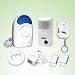 GSI Quality Wireless Indoor IR Motion Detector With High Output Alarm And One Additional External Outdoor Siren With LED Flashlight Unit - 2 Bonus Door/Window Sensors And 45 Ft. Magnetic Wire Included - Remote Control With Panic Button - Anti Intruder Defense System